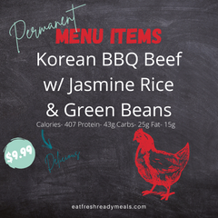 Korean BBQ Beef with Jasmine Rice & Green Beans