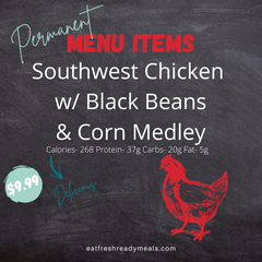Southwest Chicken with Black Beans and a Corn Medley